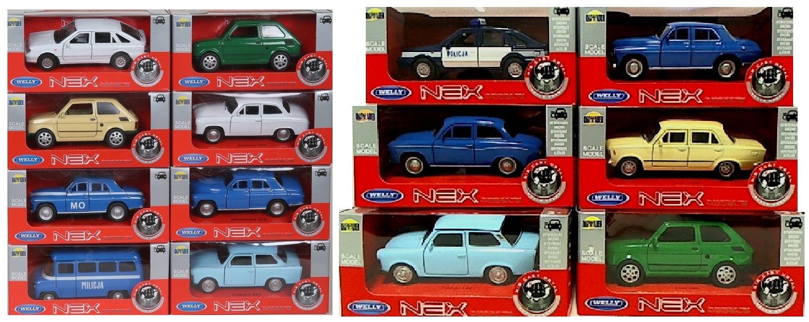 WELLY MODELE PRL W SKALI 1:34