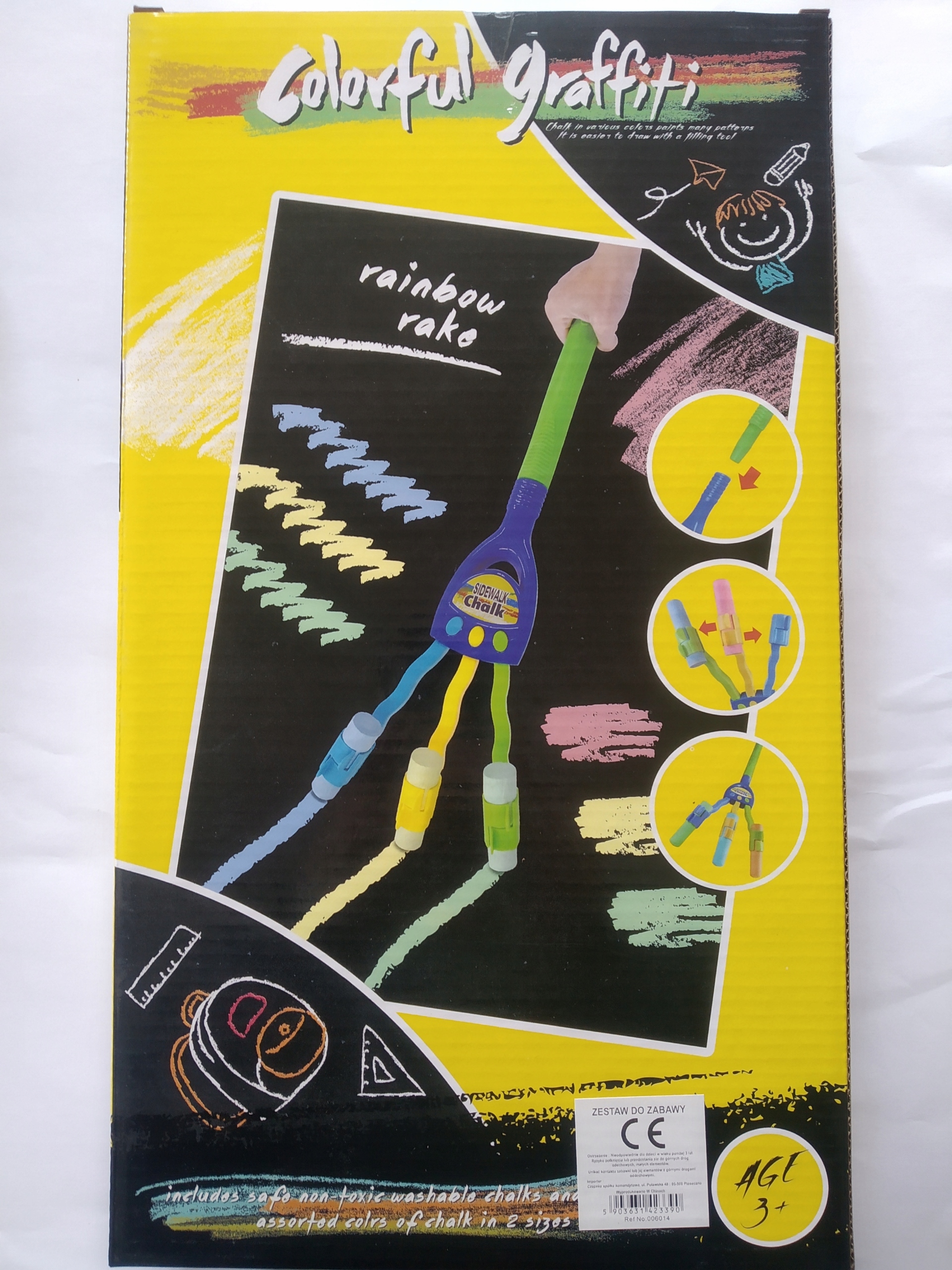 ZESTAW Z KREDĄ DO MAL PO CHODNIKU 23X40X5,3CM 3390