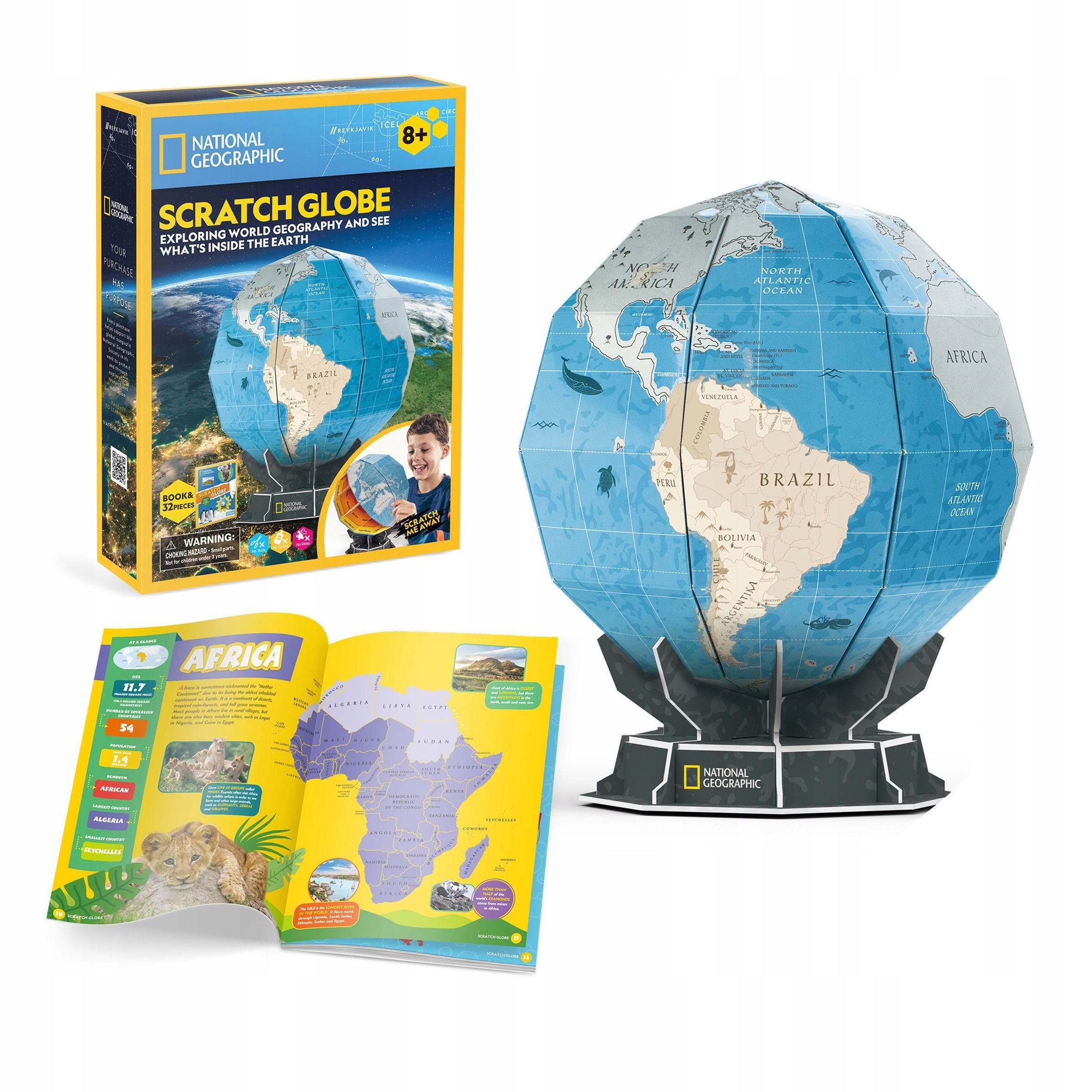 PUZZLE 3D NATIONAL GEOGRAPHIC GLOBUS 0823