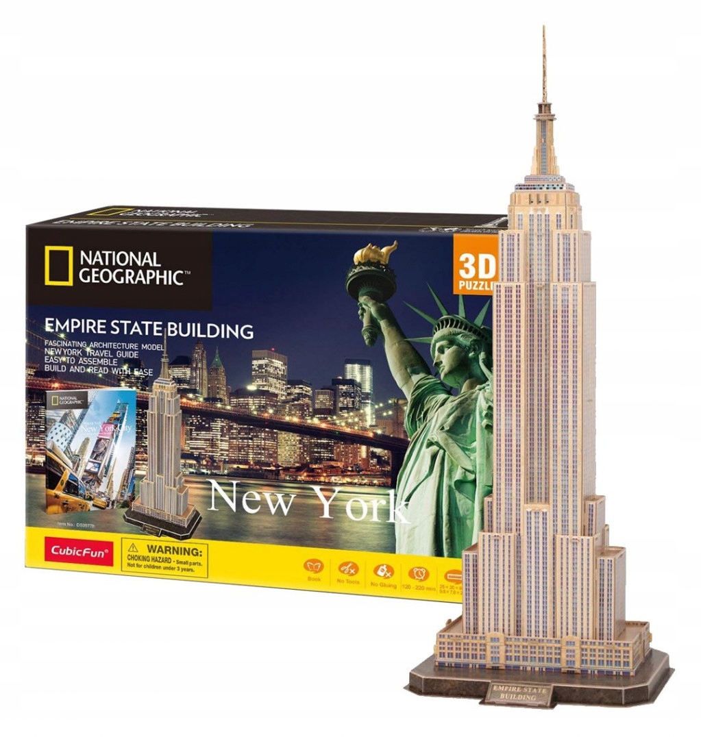 PUZZLE 3D NATIONAL GEO- EMPPIRE STATE BUILDING 977