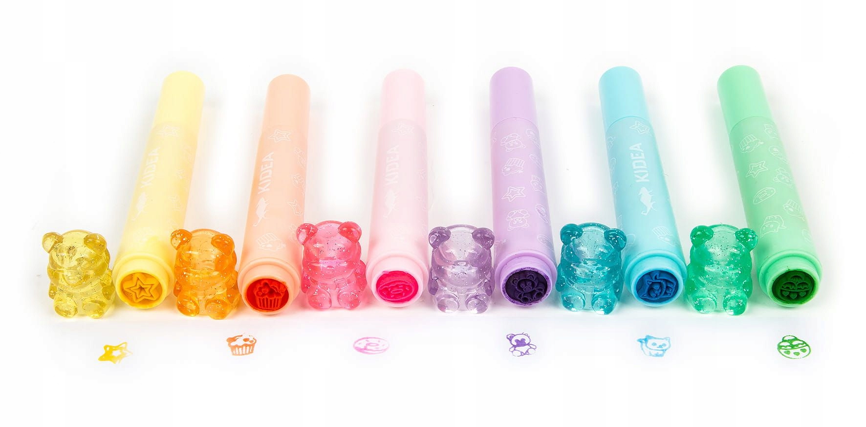 FLAMASTRY DWUSTRONNE ZE STEMP. MISIE 6 SZT.4307