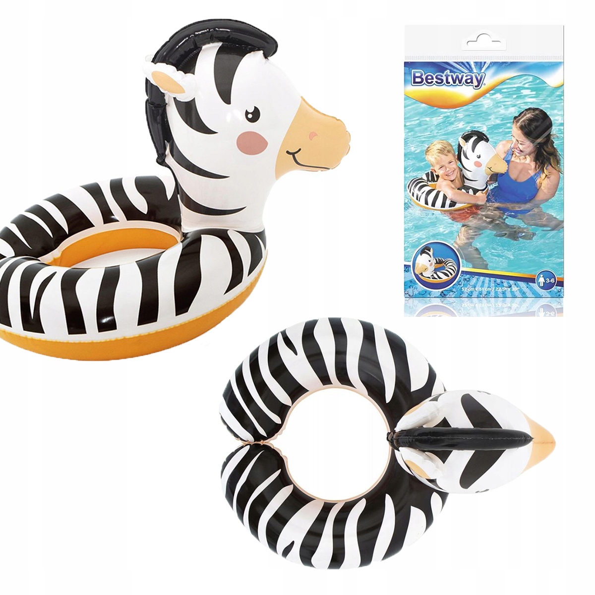 Koło Do Pływania Dla Dzieci 57cm x 51cm Bestway 36
