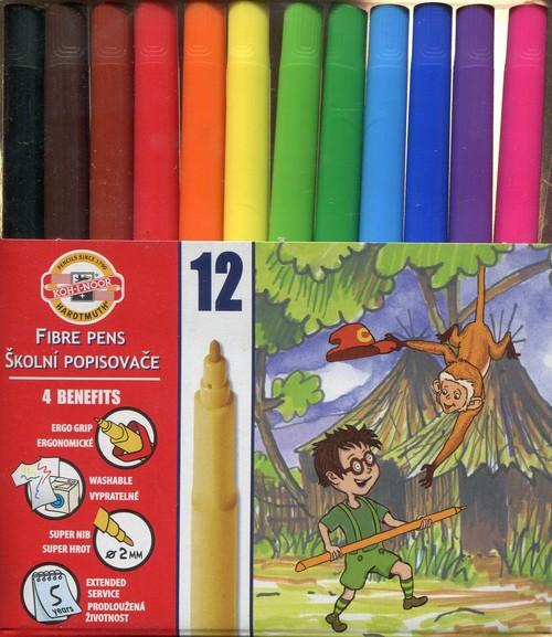 KIN FLAMASTRY SZKOLNE 771002/AB 12KOLW FOLII 3210