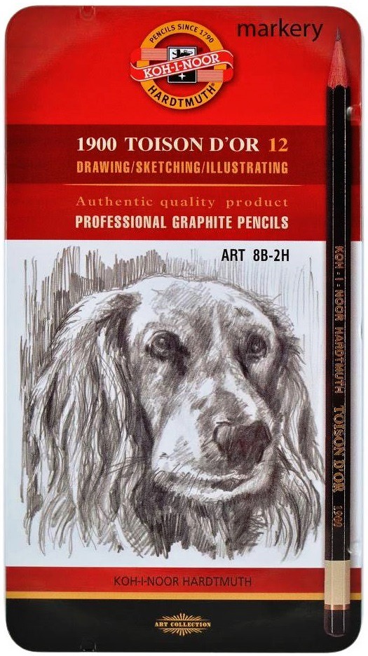 KIN OŁÓWEK GRAFITO 1912 ART TOISON D'OR 8B-2H 5317