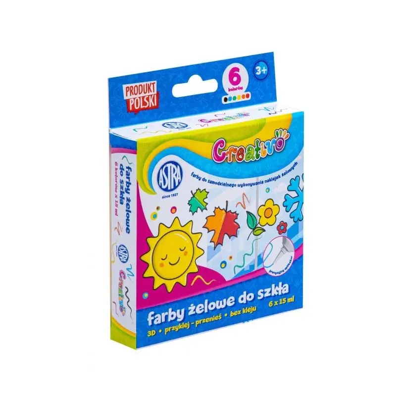 Farby do tworzenia naklejek ?elowych, zest. 6 x 1