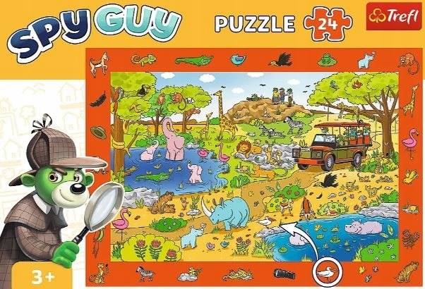 PUZZLE 24 OBSERWACYJNE SPY GUY SAFARI 15591