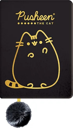 NOTES PLUSZOWY A5 96k. PUSHEEN GOLD 3277