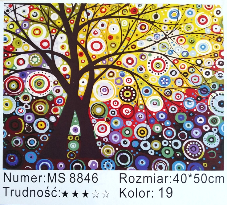 ZESTAW ART MALOWANIE PO NUMERACH CYFERKACH 40 x 50
