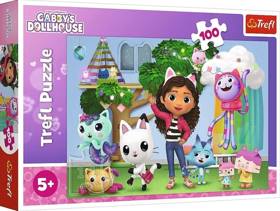 Puzzle 100 Koci Domek Gabi 16464
