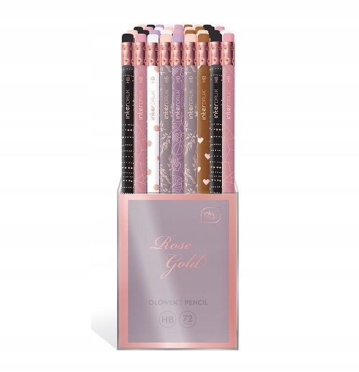 Int Ołówek Z Gumką Rose Gold A'72