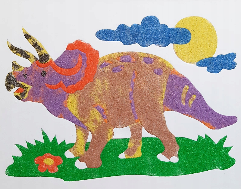 Piaskowe obrazki Pakiet 7(pterodaktyl,t-rex, 6476