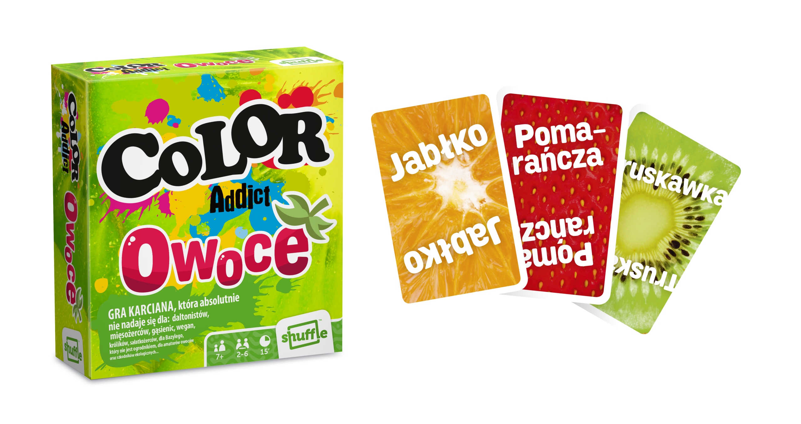 KARTY DO GRY COLOR ADDICT OWOCE DOPASUJ KOLORY