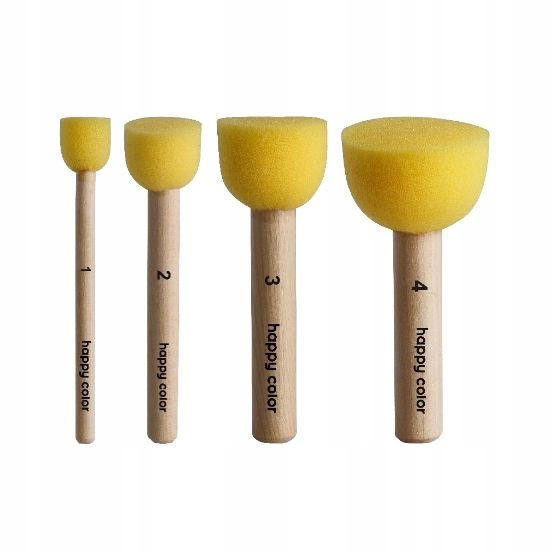 PĘDZEL GĄBKOWY OKRAGŁY MIX 0399