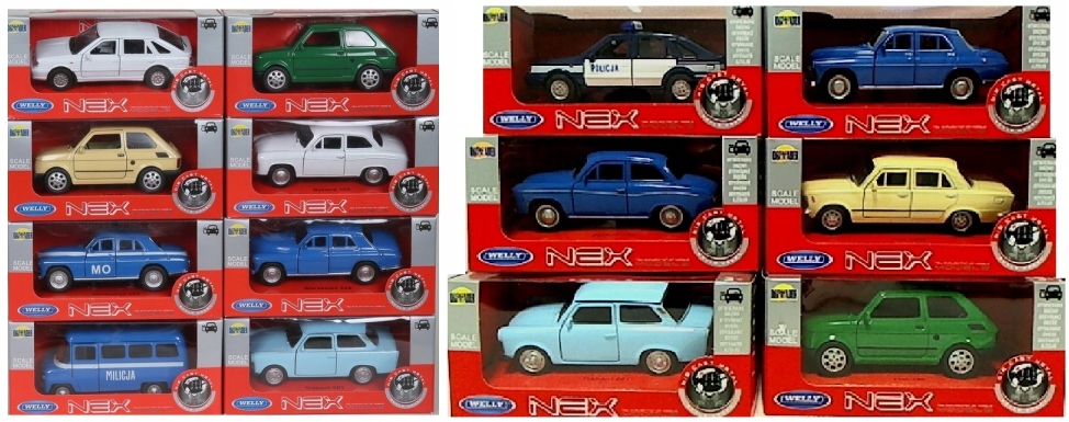 WELLY MODELE PRL W SKALI 1:34