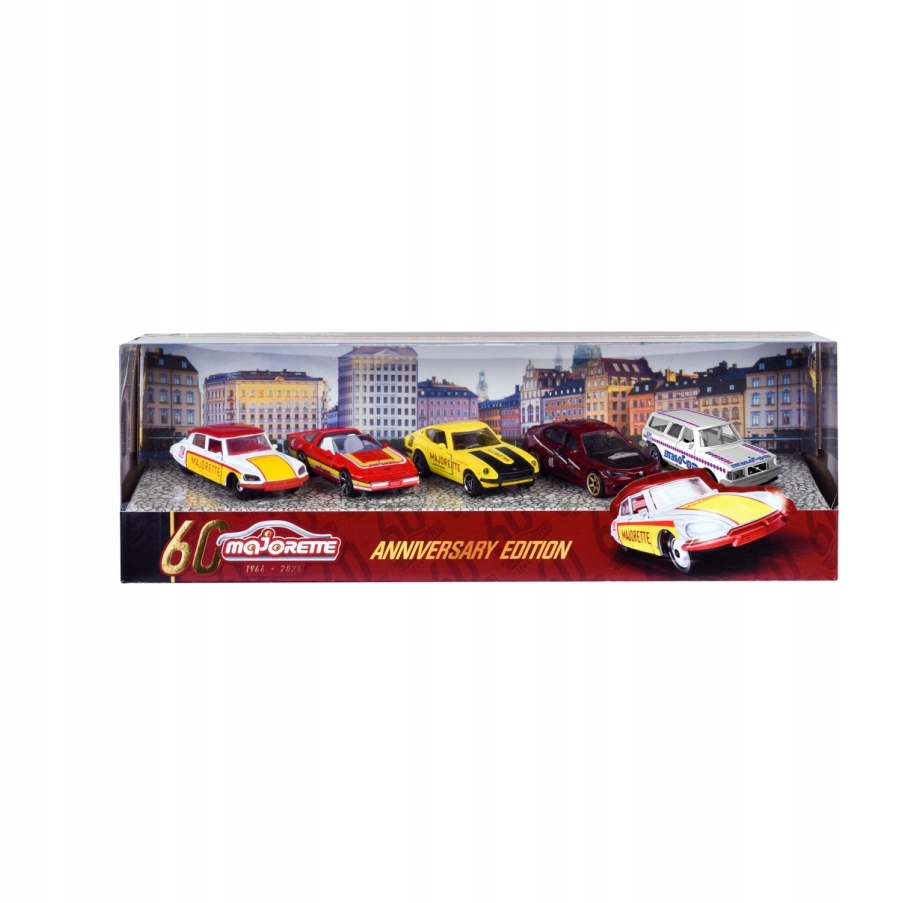 MAJORETTE 60-LECIE  5PAK POJAZDÓW 4718