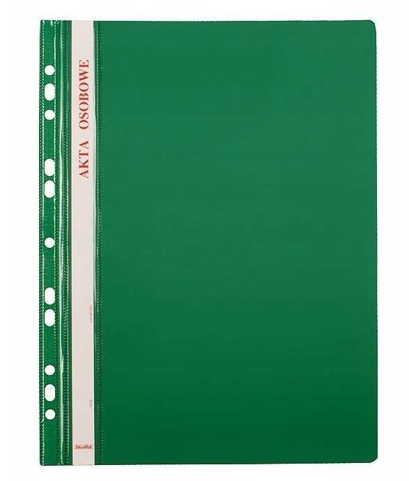 TRES Akta osobowe skoroszytowe zielone 2034 A'10