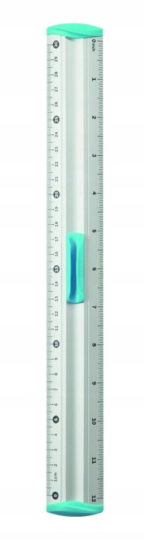 Linijka Alum.z Uchw. Na Ołówek, Key 30Cm