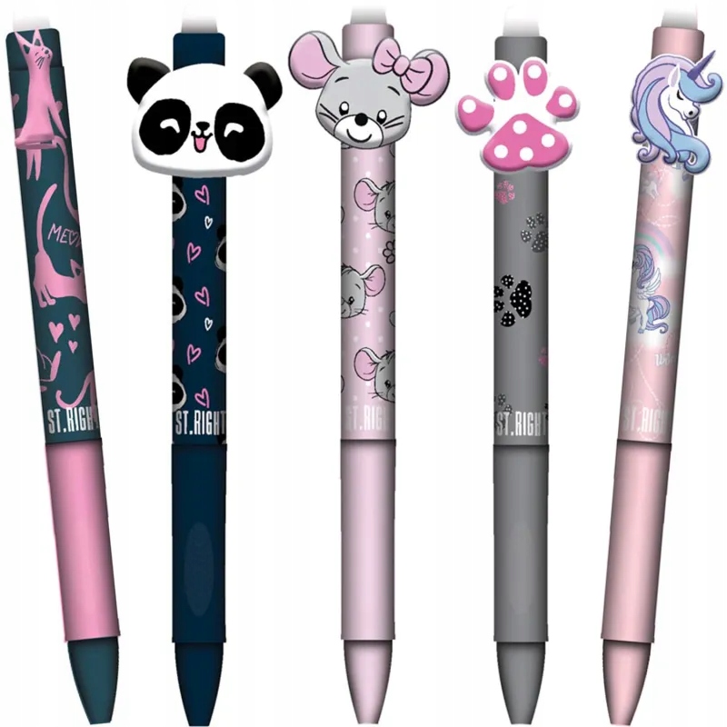 St.right, Długopis Wymazywalny Automatyczny Z Ergonomicznym Uchwytem Dziewc
