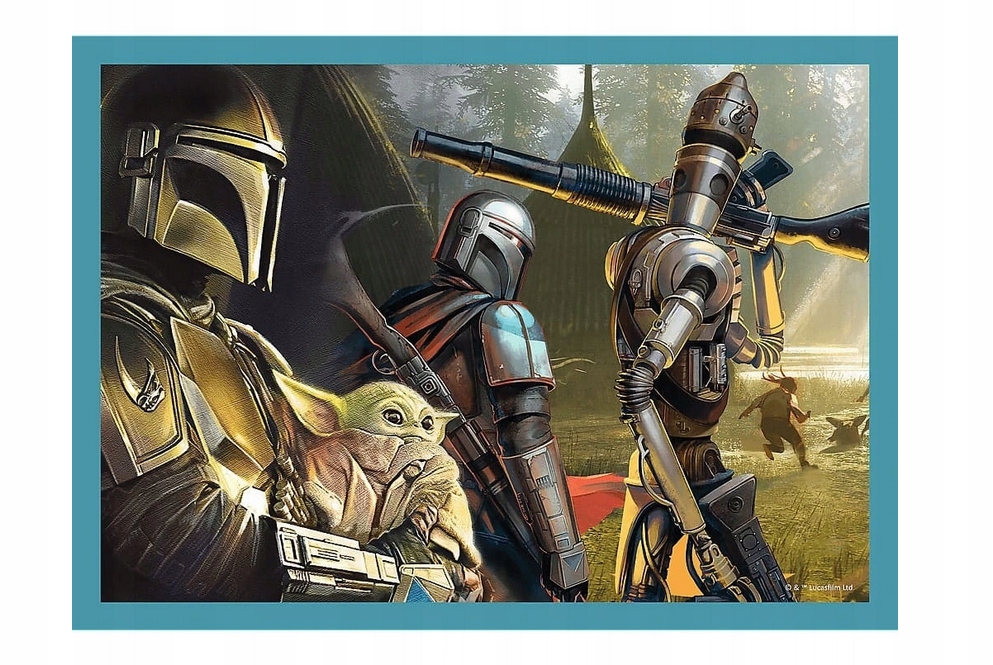 PUZZLE 4W1 STAR WARS THE MANDALORIAN 3977