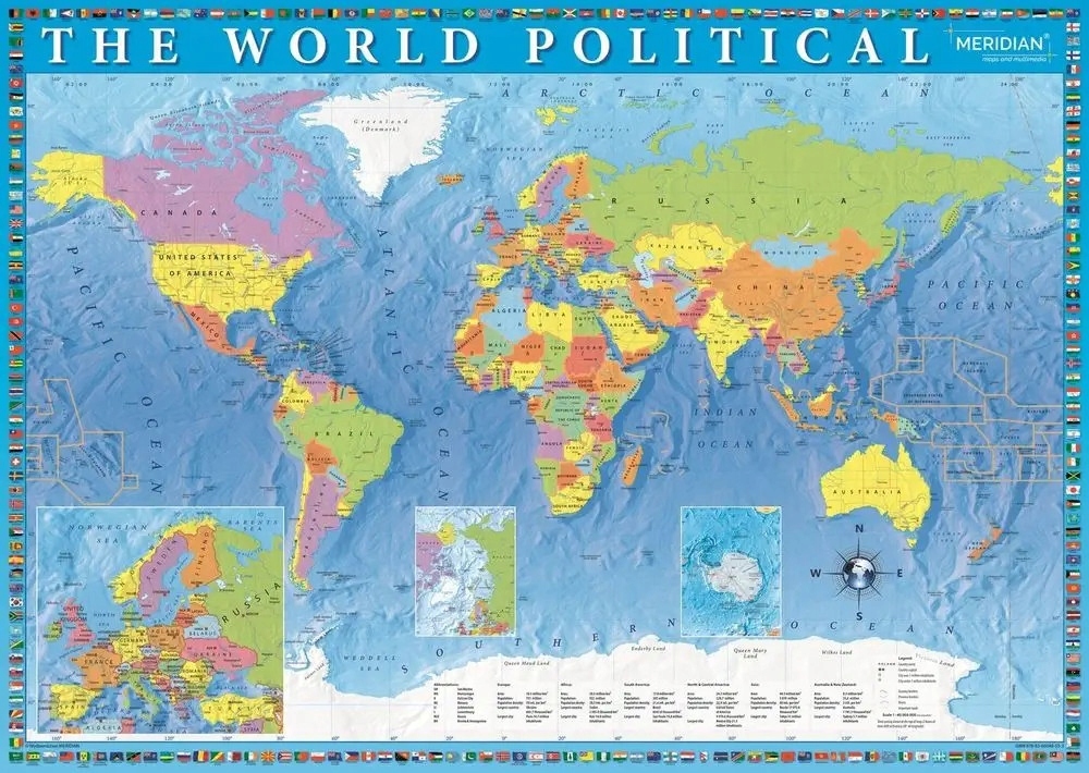 PUZZLE 2000 POLITYCZNA MAPA ŚWIATA 27099