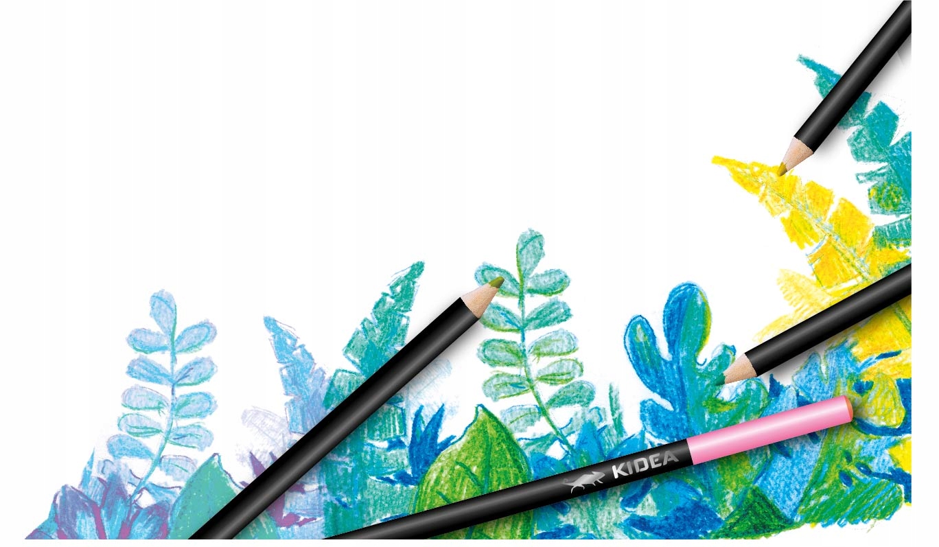 KREDKI TRÓJKĄTNE W METAL.PUDEŁKU 24 KOL KIDEA 7625