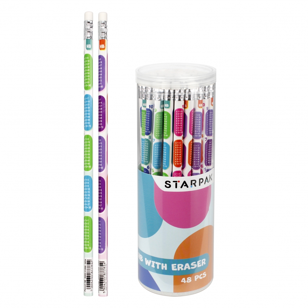 Ołówek Z Gum Hb Tabl Mnoz Stk Tub A`48 288/1440