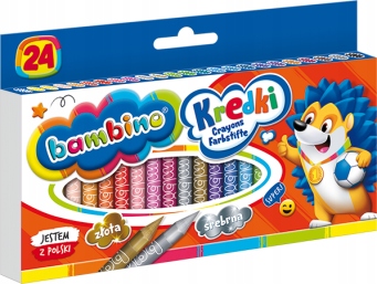 Kredki Świecowe Bambino 24 Kol 0218 A'8