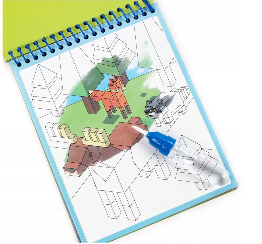 MAGICZNA  KOLOROWANKA WODNA J MINECRAFT KIDEA