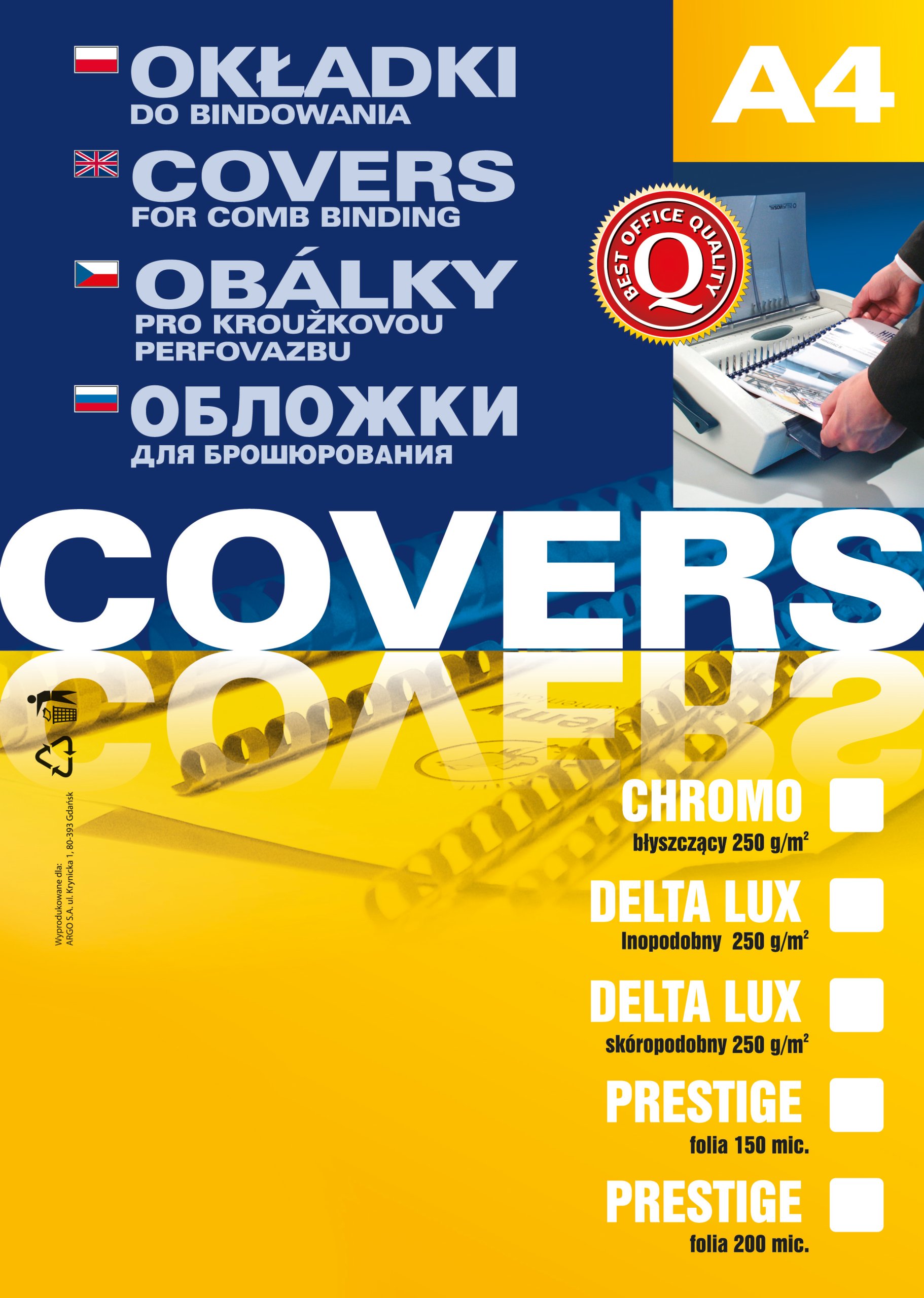 Karton Delta Skóropodobny A4 Granatowy (100) 3706