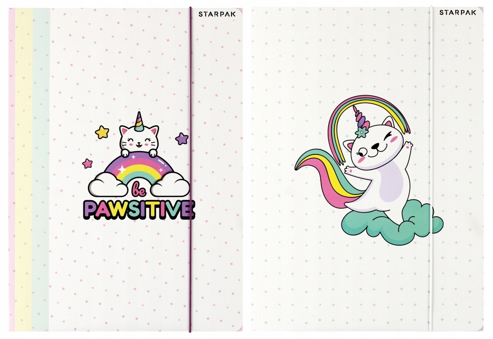 Teczka Z Gumką Papierowa A4 Catcorn Stk A'10 8110