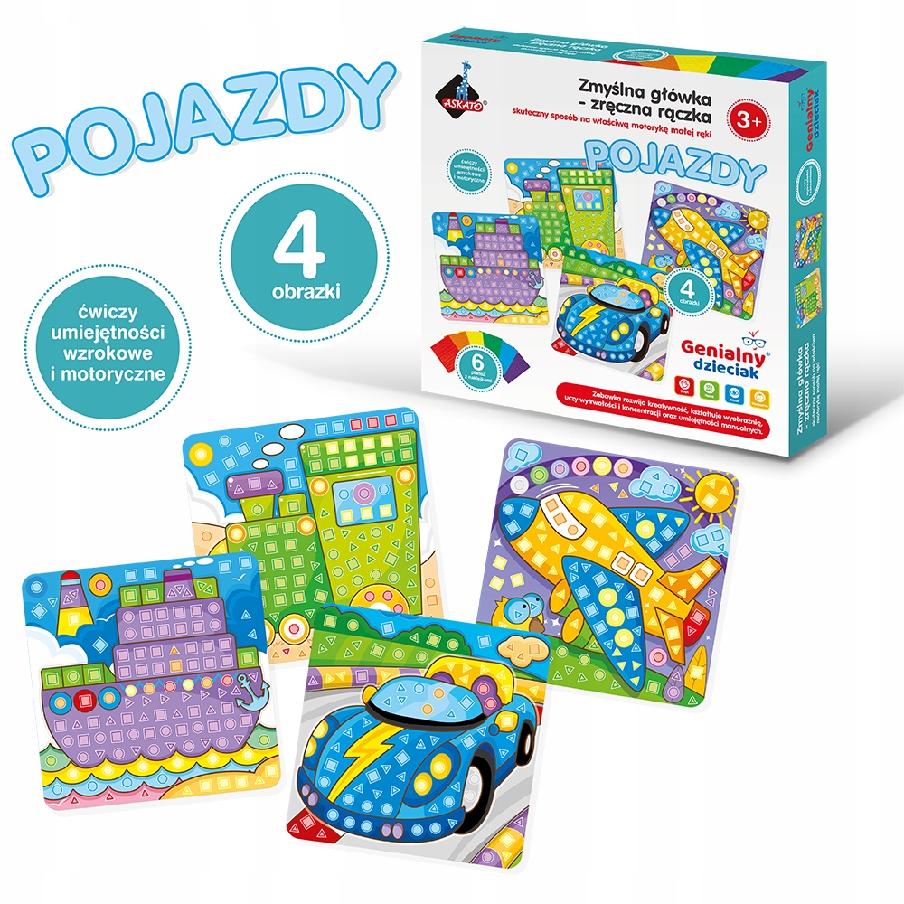 GENIALNY DZIECIAK - ZRĘCZNA RĄCZKA POJAZDY 9632