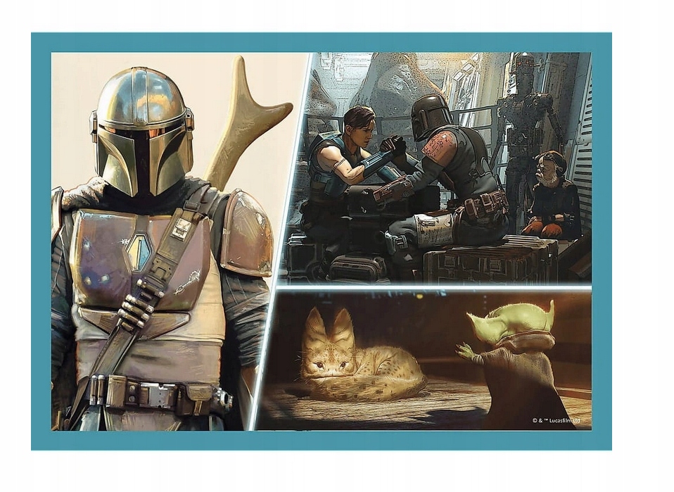PUZZLE 4W1 STAR WARS THE MANDALORIAN 3977