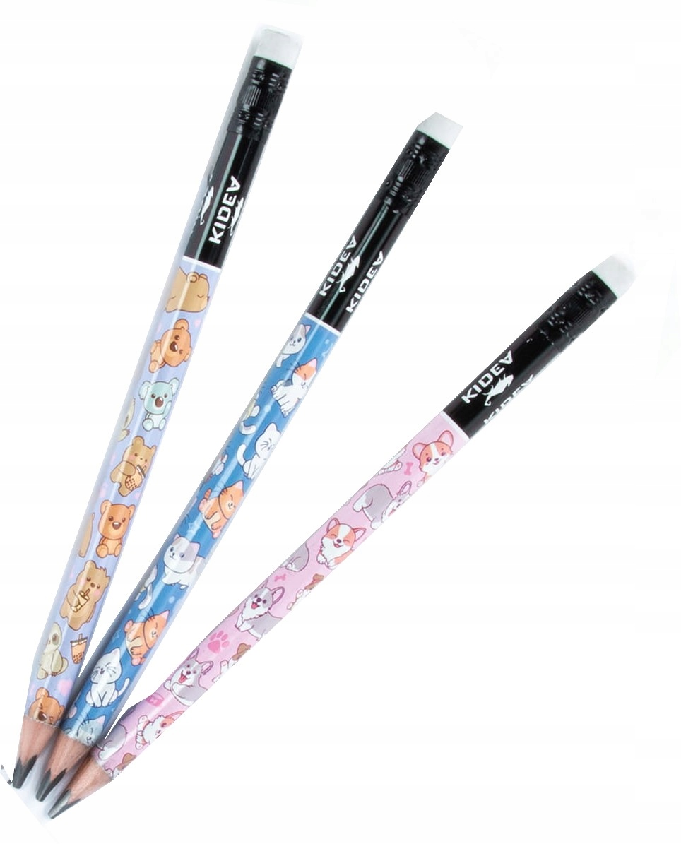 /{Ołówek Trójkątny Jumbo Z Nadrukiem B Kidea