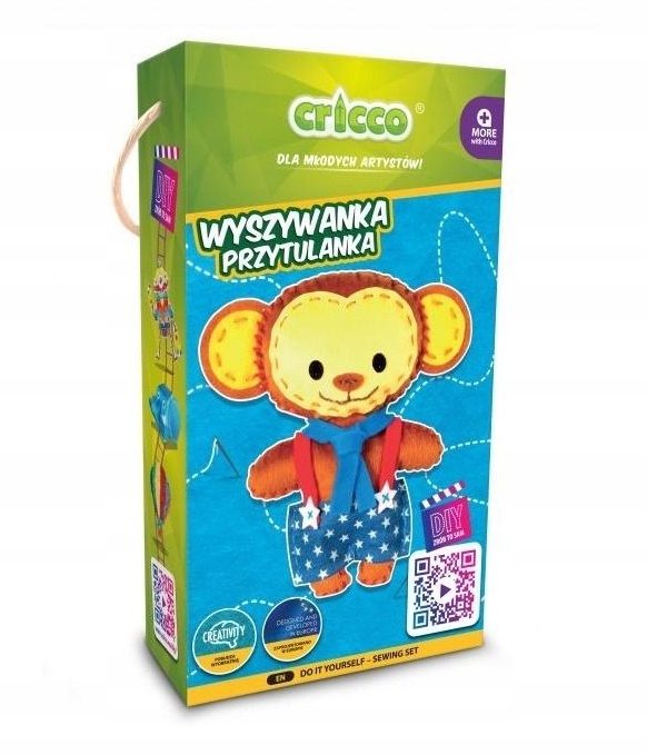 ZESTAW CRICCO ZRÓB TO SAM WYSZYWANKA MAŁPKA