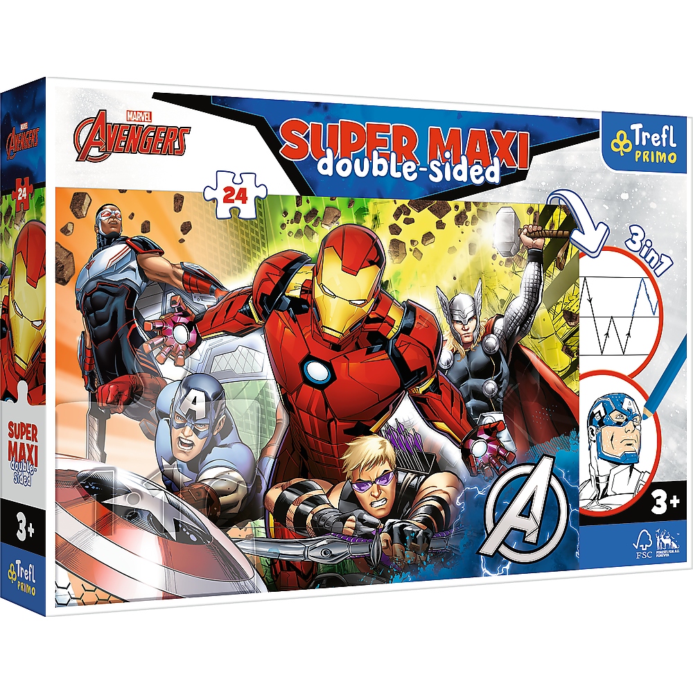 Puzzle 24 Super Maxi Silni Avengers 41007
