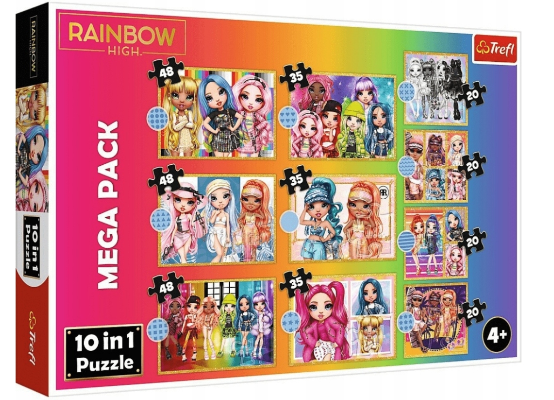 PUZZLE 10W1 KOLEKCJA MODNYCH LALECZEK 96000
