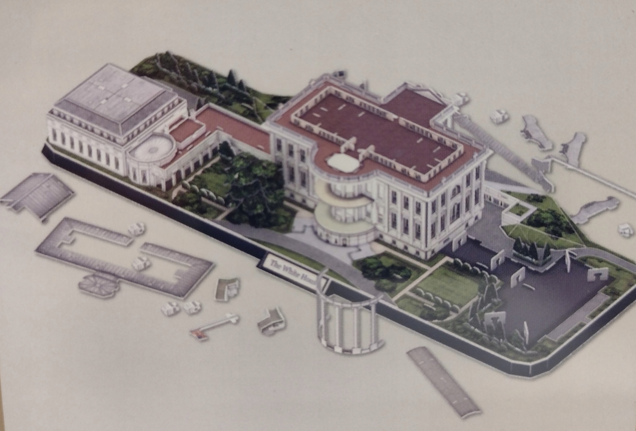 PUZZLE 3D CUBIC FUN LED BIAŁY DOM 5294