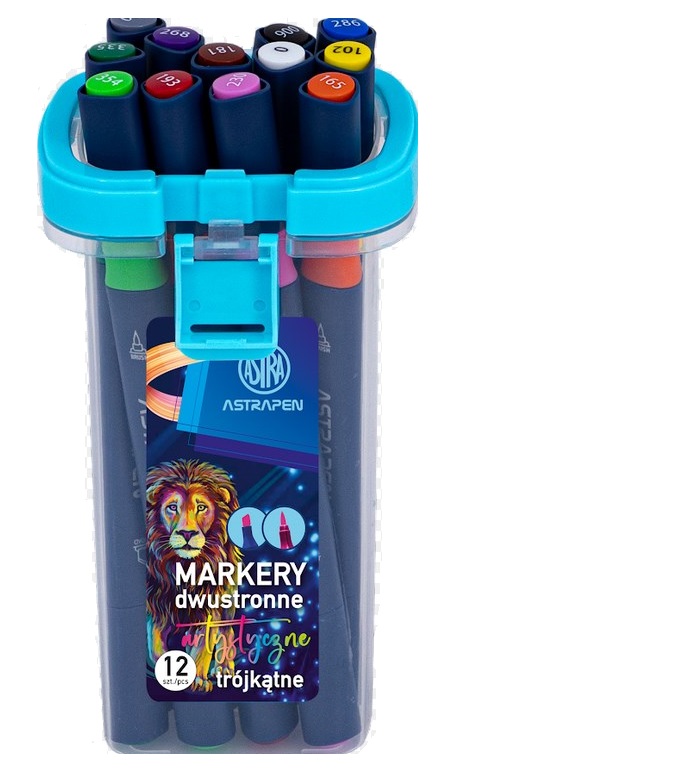 MARKERY ARTYSTYCZNE TRÓJK DWUSTR ASTRAPEN 12 KOL