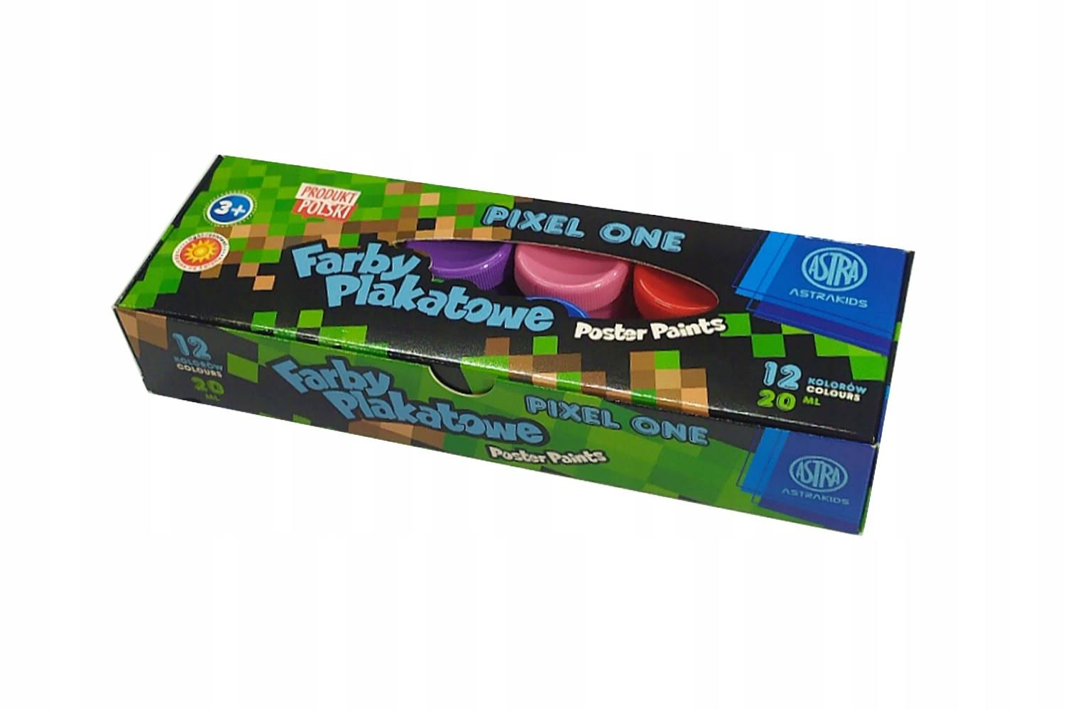 Farby plakatowe Pixel One 12 kolorów 20 ml