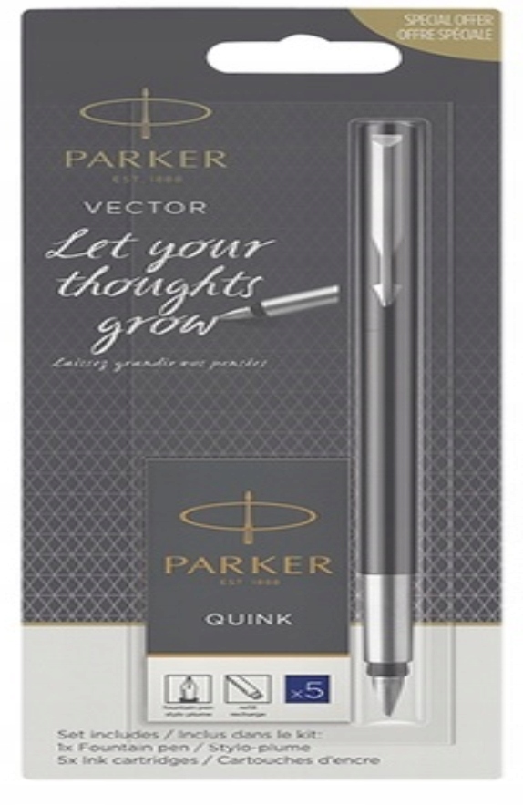 ZESTAW PIÓRO VECTOR MIX KOL. + NABOJE  BL. 2046840