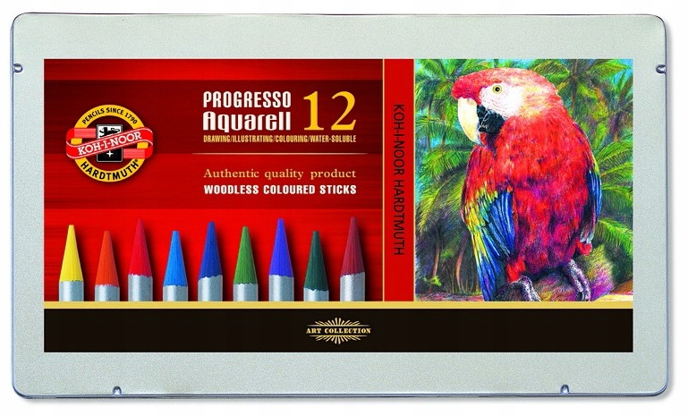 Kredki Progresso 8782 Aquarell 12 Kol. 2971