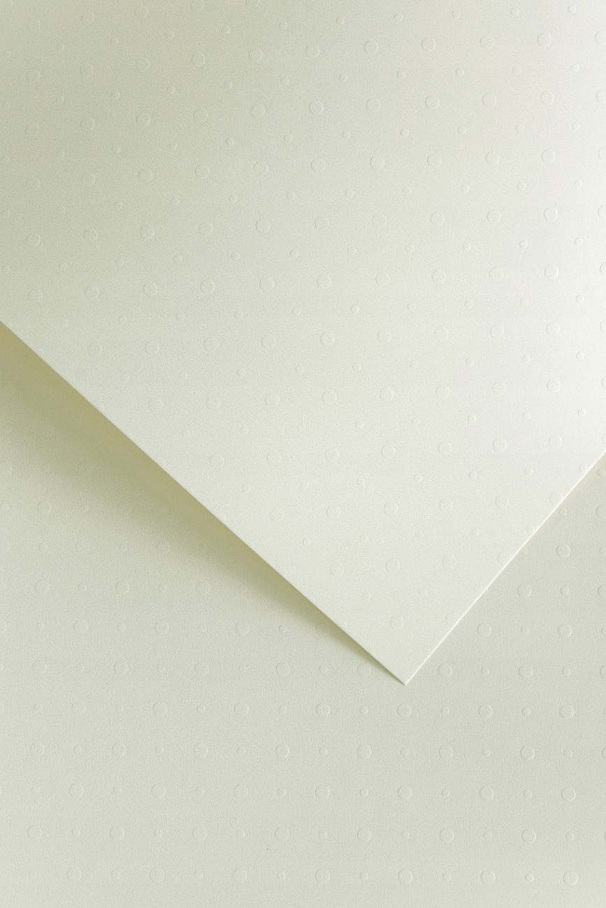 Karton Ozdobny Dots Biały (20) 230G/M2