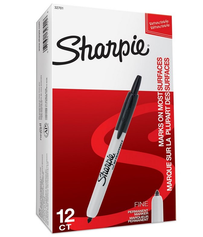 MARKER SHARPIE RT CZARNY A"12 8442
