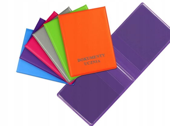 OKŁADKA NA DOKUMENTY UCZNIA PIONOWA MIX NEW COLOR BIURFOL