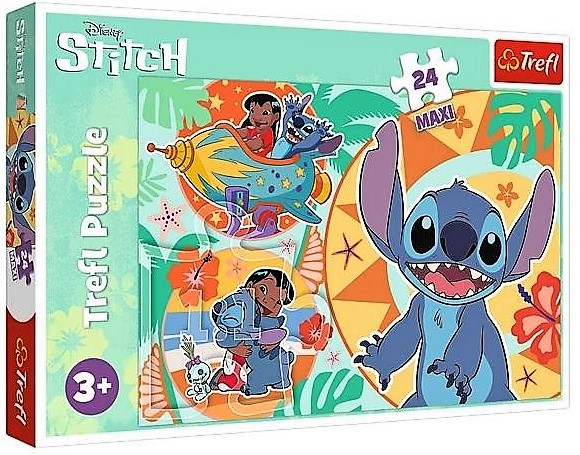 PUZZLE 24 MAXI WESOŁY DZIEŃ LILO&STITCH 14365