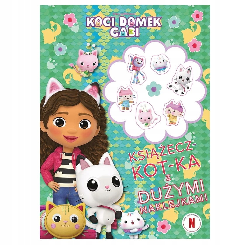 KSIĄŻECZ-KOT-KA Z DUŻYMI NAKLEJKAMI KS97641