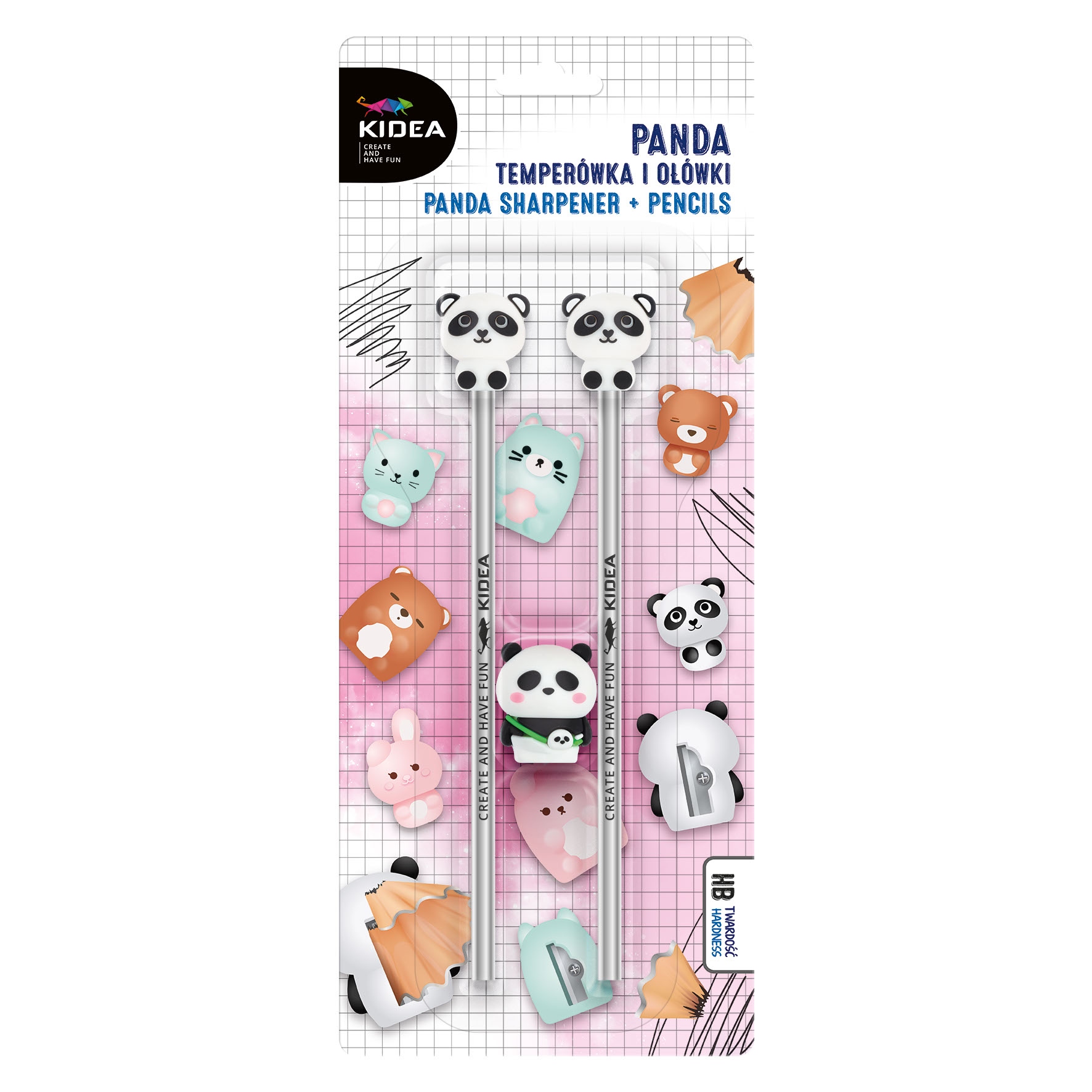 PANDA TEMPERÓWKA Z OŁÓWKAMI 3 SZT. KIDEA 0231