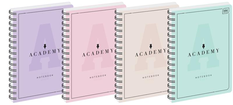 KOŁOZESZYT B5/100K KRATA 90G ACADEMY PASTEL A'5
