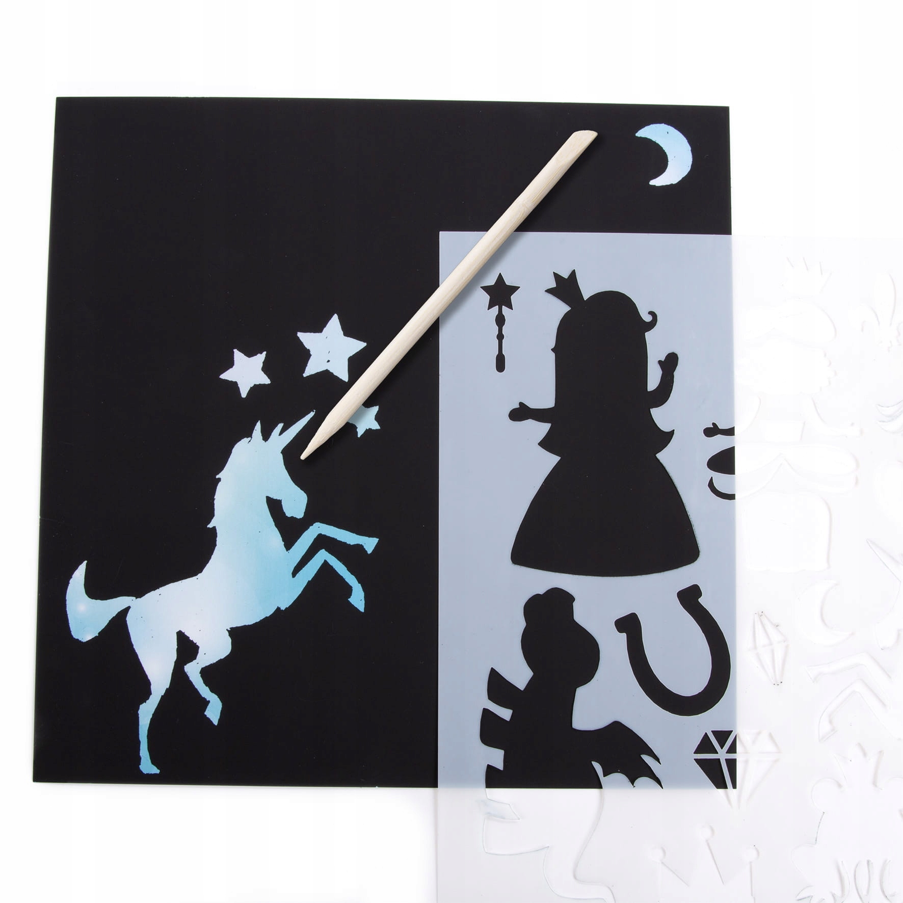 KREATYWNE WYDRAPYWANKI Z SZABLONAMI C KIDEA 0297