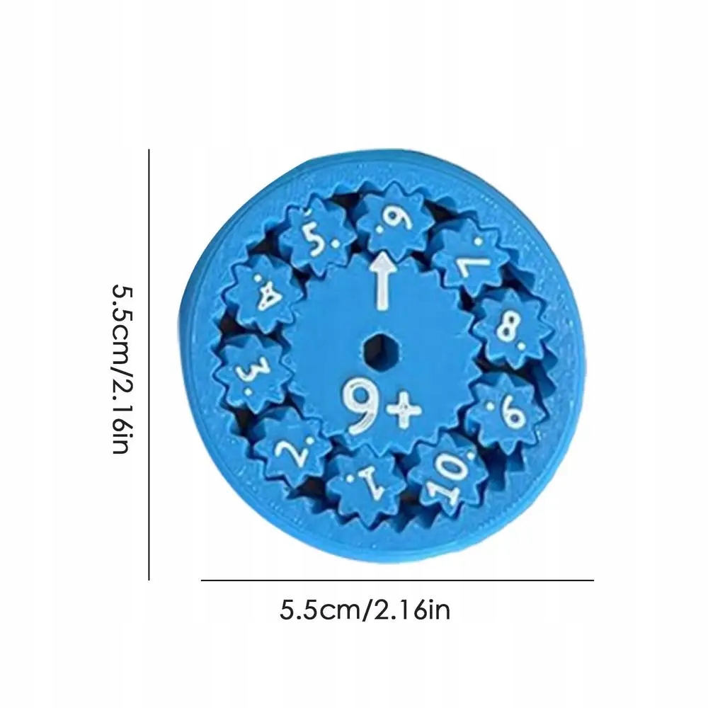 MATEMATYCZNY SPINNER NAUKA DODAWANIA ODEJMOWANIA DLA DZIECI 9 SZTUK ZESTAW